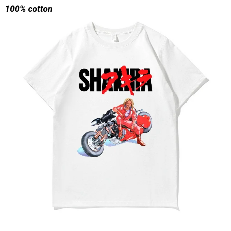 Shakira T Shirt Akira Shotaro Kaneda Motorcycle Japan Anime T-shirts Tokoyo Summer Hip Hop Streetwear Tee Shirt Men Women Tops
Shakira T Shirt Akira Shotaro Kaneda Motorcycle Japan Anime T-shirts Tokoyo Summer Hip Hop Streetwear Tee Shirt Men Women Tops