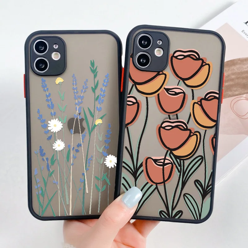 Case For iphone 11 Hard Matte Cover iPhone 11 12 13 Pro XS Max Mini XR X 7 8 6S 6 Plus SE 2020 Flower Camera Protection Funda
Case For iphone 11 Hard Matte Cover iPhone 11 12 13 Pro XS Max Mini XR X 7 8 6S 6 Plus SE 2020 Flower Camera Protection Funda