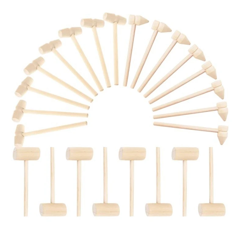 24 Pieces Mini Wooden Hammers For Chocolate,Crab Or Lobster Seafood Hammers,Crafts And Party Game Props,Seafood Tool
24 Pieces Mini Wooden Hammers For Chocolate,Crab Or Lobster Seafood Hammers,Crafts And Party Game Props,Seafood Tool