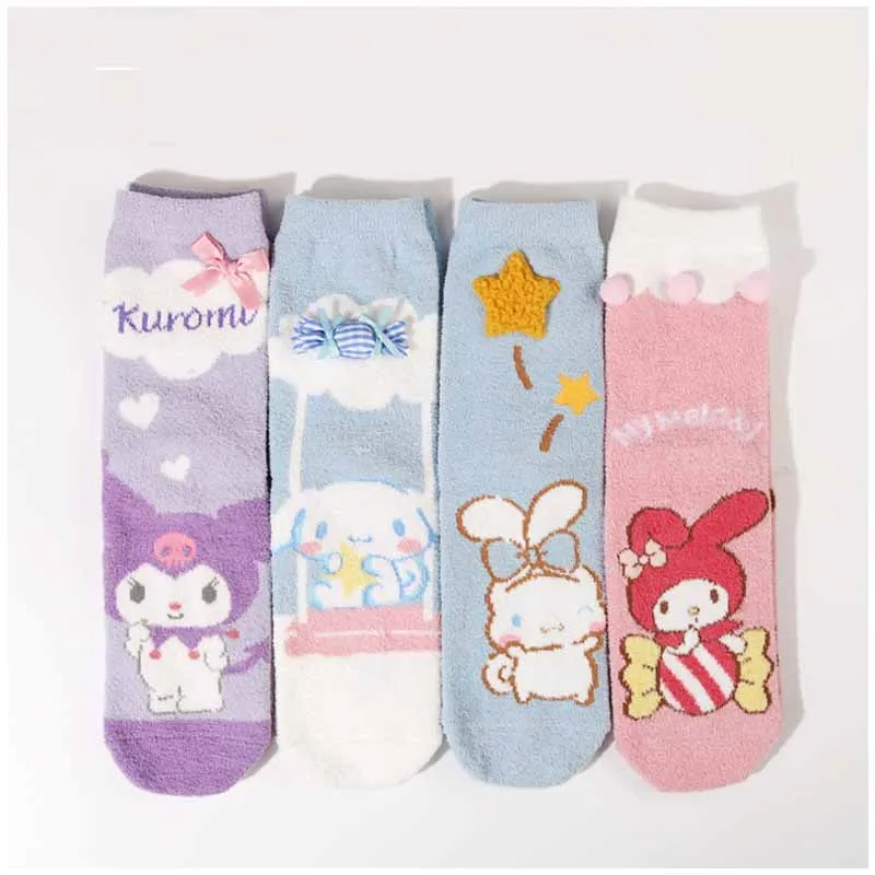 Sanrios My Melody Kuromi Cinnamoroll бант звезда конфеты мультфильм аниме милые чулки Kawaii Девушка сердце домашние термоноски подарок
Sanrios My Melody Kuromi Cinnamoroll бант звезда конфеты мультфильм аниме милые чулки Kawaii Девушка сердце домашние термоноски подарок