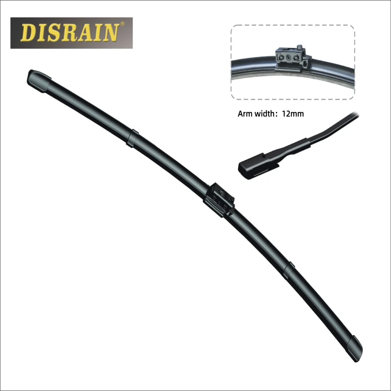 

DISRAIN Wiper Blade U Type Universal UJ Hook 21 inches Windscreen Natural Rubber With Belgium Bone LHD/RHD