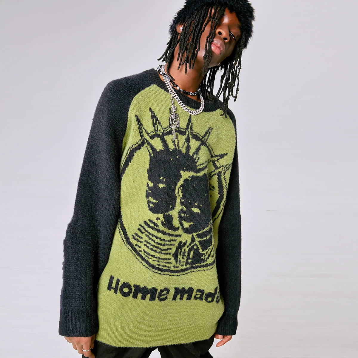 Vintage Streetwear Sweater Jumpers Men's Graphic Embroidered Hip Hop Fashion Patchwork Oversized Unisex Knit Pullovers Knitwears
Vintage Streetwear Sweater Jumpers Men's Graphic Embroidered Hip Hop Fashion Patchwork Oversized Unisex Knit Pullovers Knitwears