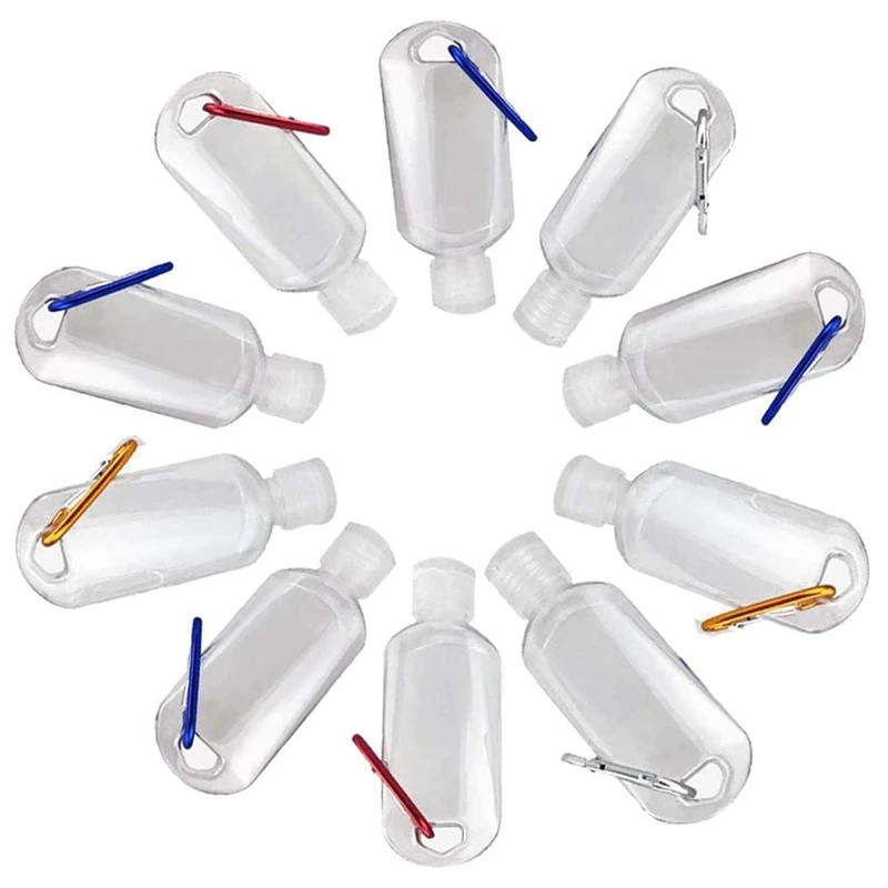 10 Pcs 50Ml Refillable Bottles Travel Containers Empty Plastic Bottles With Hook Carabiner Belt Clip Random Color
10 Pcs 50Ml Refillable Bottles Travel Containers Empty Plastic Bottles With Hook Carabiner Belt Clip Random Color