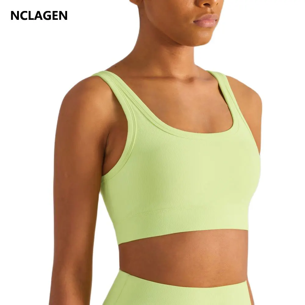 NCLAGEN Yoga Bra High Suport Square Neck Fitness Vest Deep U Back Sports Underwear Quick Dry Push-up Crop Top Women Gym Tank
NCLAGEN Yoga Bra High Suport Square Neck Fitness Vest Deep U Back Sports Underwear Quick Dry Push-up Crop Top Women Gym Tank