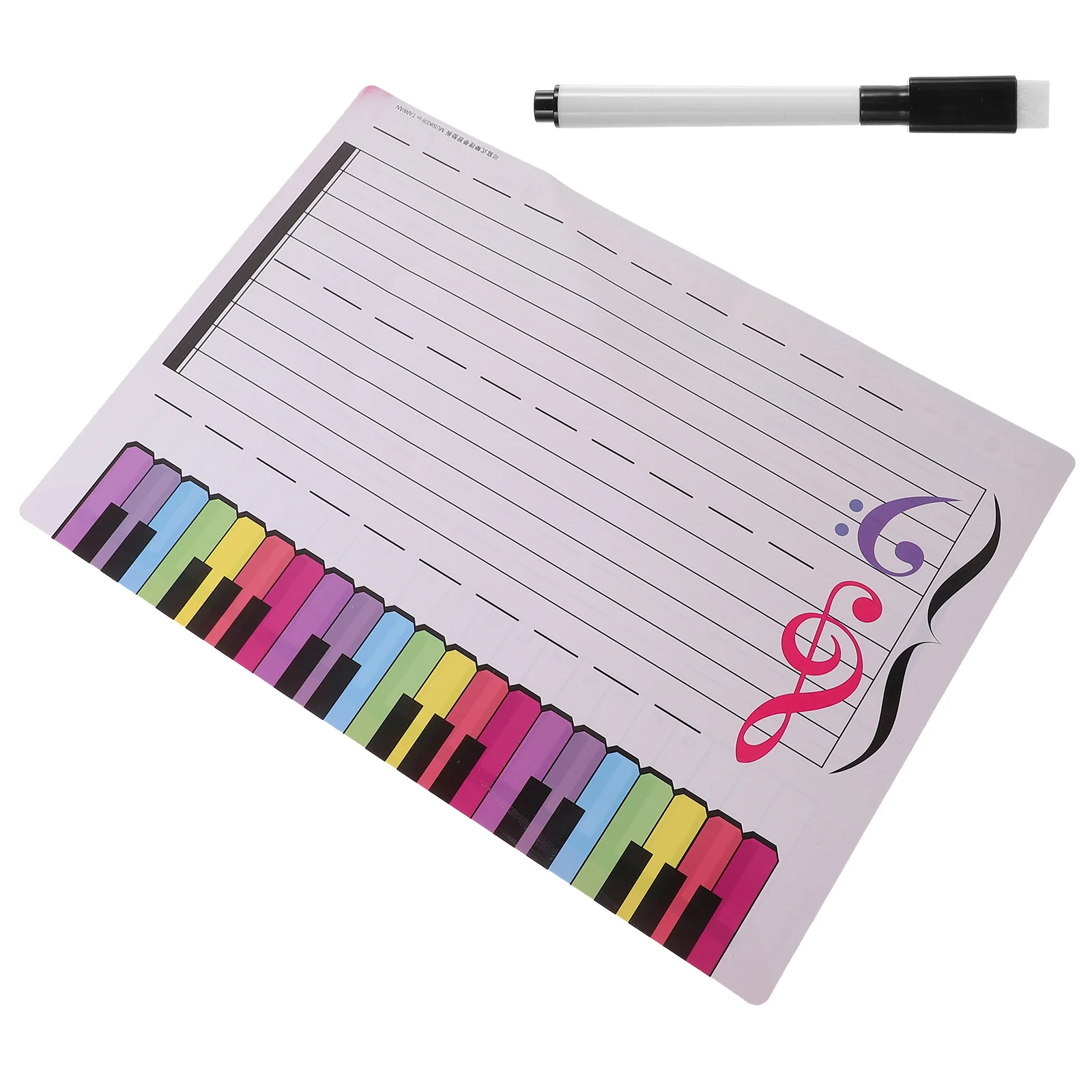 

Staff Whiteboard Music Teaching Boards Note Card Stickers Magnet Tool Musical Stave Erasable Practice Magnetic Notation Poster