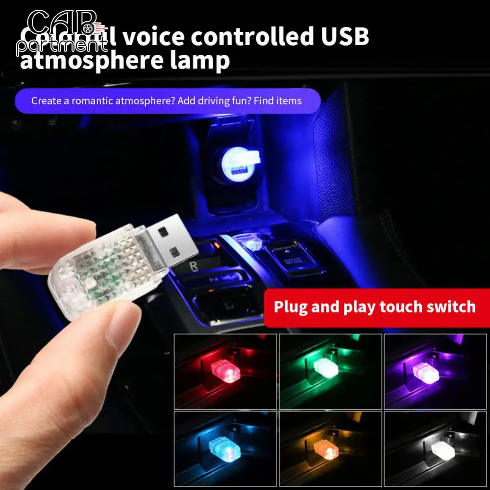 Durable Voice-activated Rhythm Light Mini Usb Car Ambient Light Universal 7 Colors Usb Touch Light Car Interior Accessories
Durable Voice-activated Rhythm Light Mini Usb Car Ambient Light Universal 7 Colors Usb Touch Light Car Interior Accessories