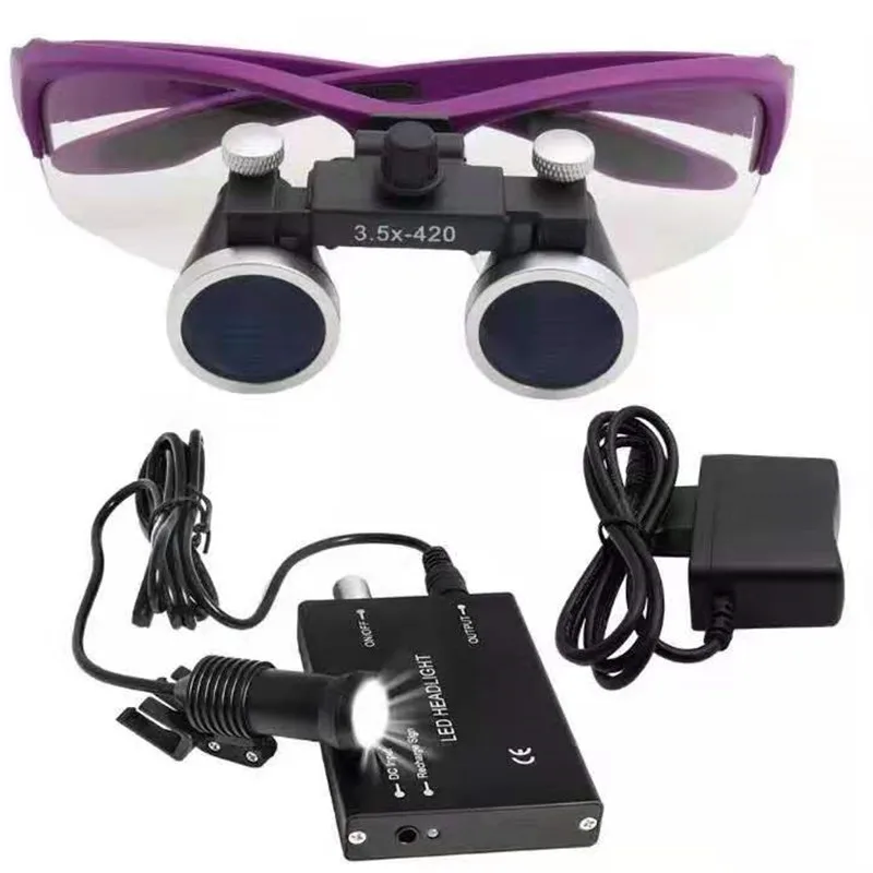 Hot selling dental loupe dental magnifier surgical binocular loupe led head light 3.5X
Hot selling dental loupe dental magnifier surgical binocular loupe led head light 3.5X