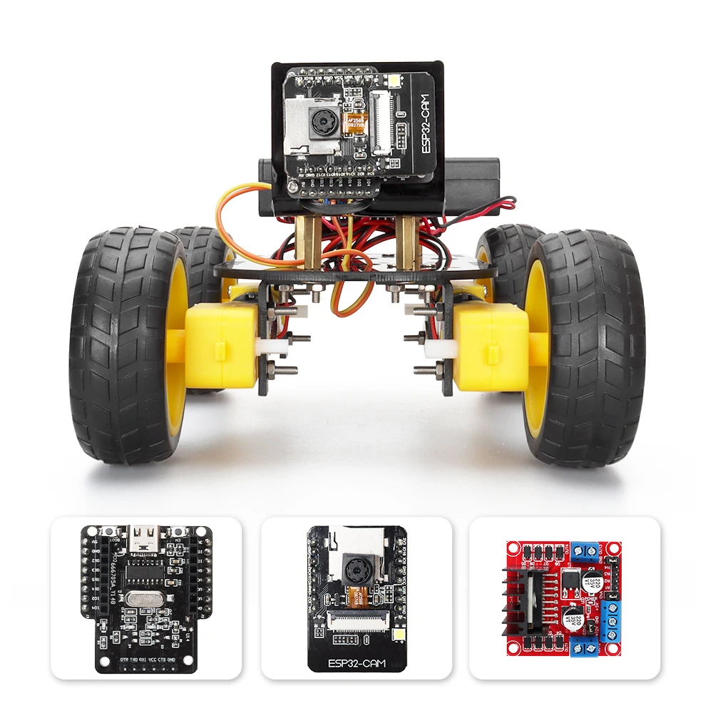 

Полный комплект Smart Robot Car с камерой ESP32 для программирования Arduino, простой в сборке комплект с кодами + электронная инструкция