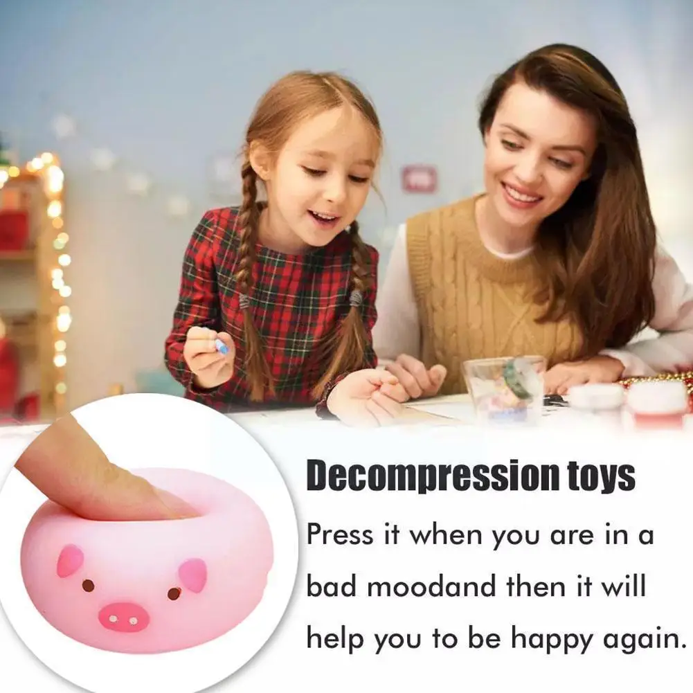 Stress Relief Toy Simulation Cute Pig Pattern Bun Squeezing Toy Relieve Anxiety Slow Bounce Decompression Toy For Adult Kid H5x4
Stress Relief Toy Simulation Cute Pig Pattern Bun Squeezing Toy Relieve Anxiety Slow Bounce Decompression Toy For Adult Kid H5x4