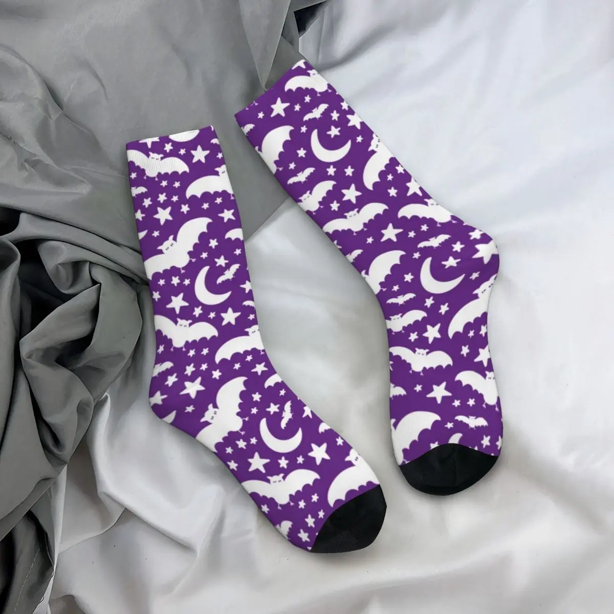 Halloween Bat Socks Moon Star Print Casual Teenage Mid Stockings Large Chemical Fiber Running Matching Socks
Halloween Bat Socks Moon Star Print Casual Teenage Mid Stockings Large Chemical Fiber Running Matching Socks