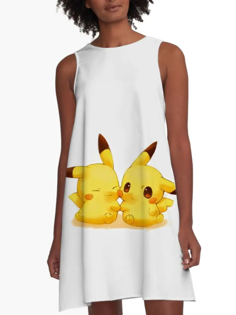 Women's Dress Top Pokémon Party Dresses Sexy Anime Pikachu Cool Loose Sleeveless Y2k 2023 Summer Short Birthday Mini Beach Dress
Women's Dress Top Pokémon Party Dresses Sexy Anime Pikachu Cool Loose Sleeveless Y2k 2023 Summer Short Birthday Mini Beach Dress
