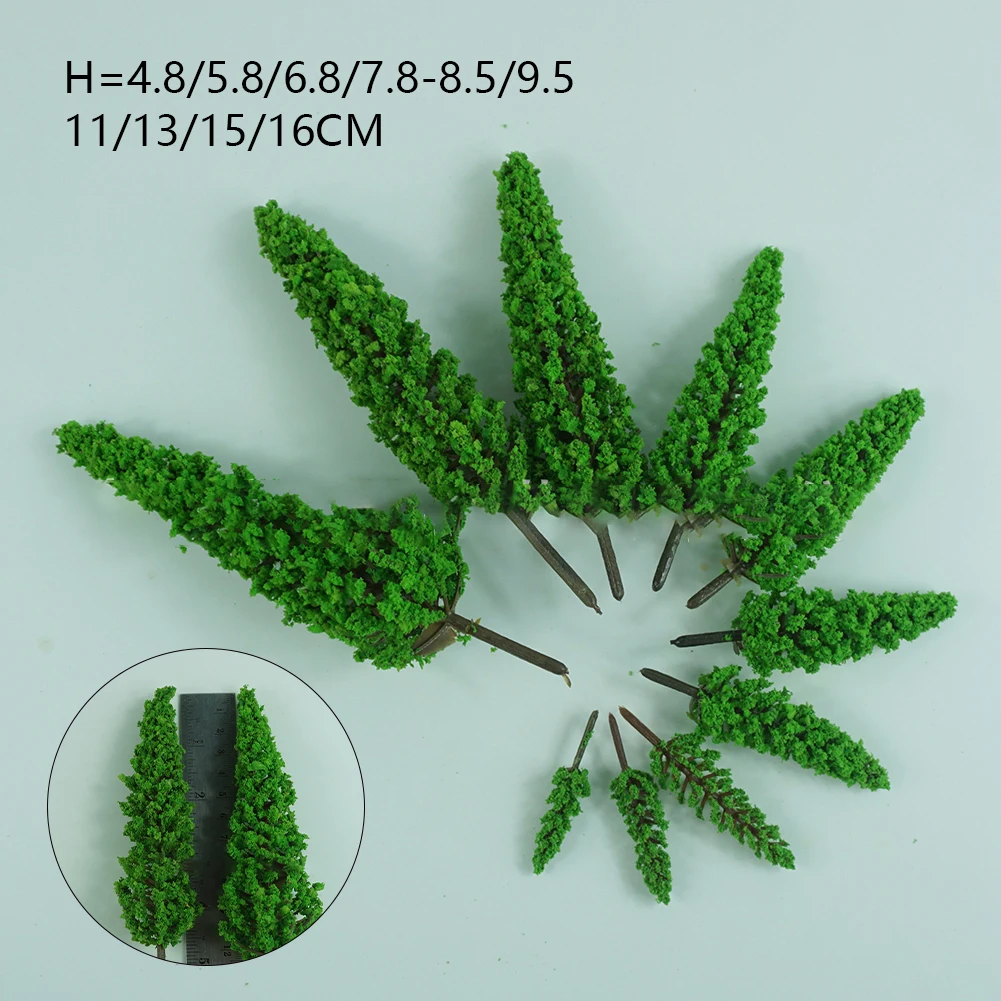 10PCS 4.8-16CM Micro Landscape Simulation Sand Table Plastic Model Tree For Building Train Railroad Model Miniature Wargame
10PCS 4.8-16CM Micro Landscape Simulation Sand Table Plastic Model Tree For Building Train Railroad Model Miniature Wargame