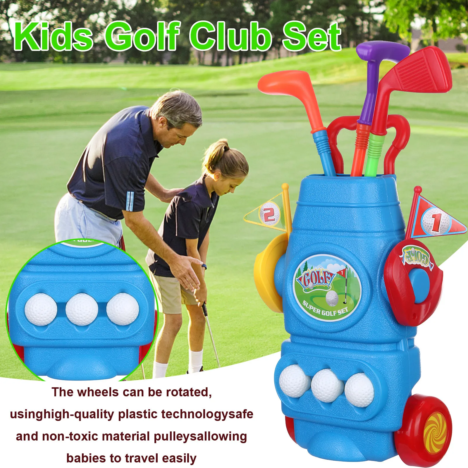 Sports Golf Set-Toddler Gift Ball Golf Children for Play Club Toys Kids Set Game Education Magnetic Beads Balls Toddler for Boys
Sports Golf Set-Toddler Gift Ball Golf Children for Play Club Toys Kids Set Game Education Magnetic Beads Balls Toddler for Boys