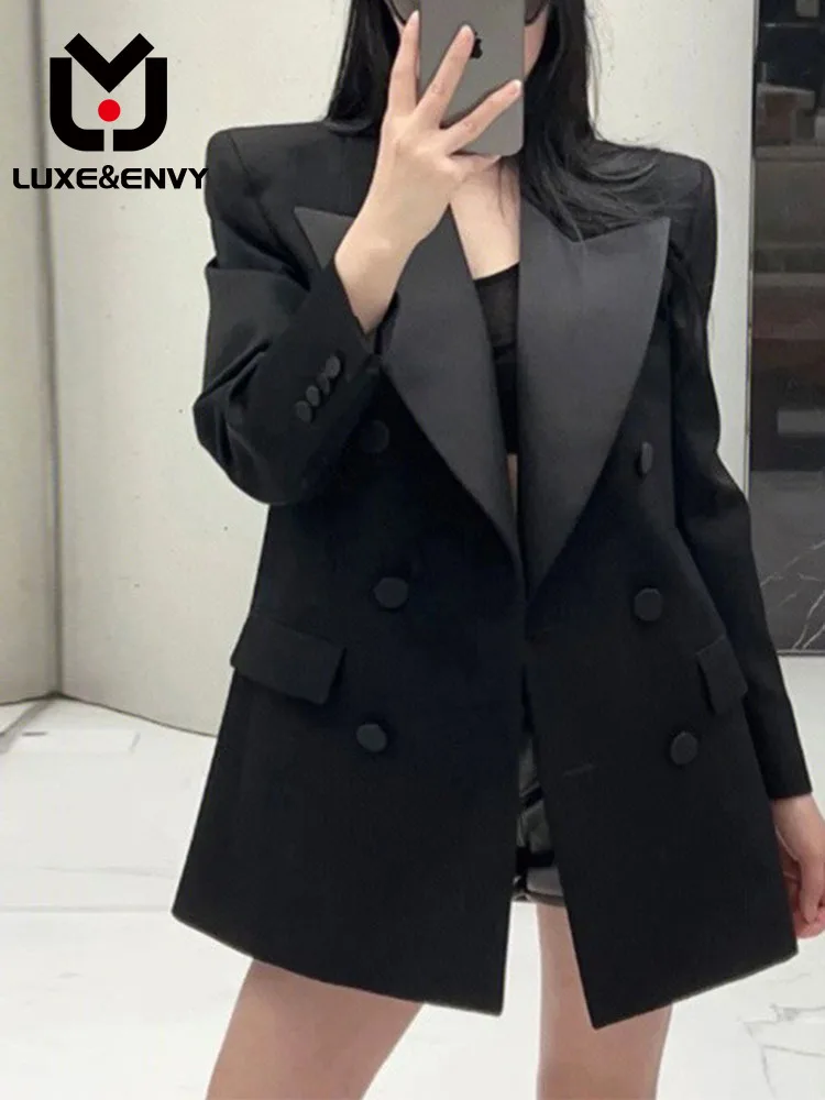 Женский пиджак Люкс & ENVY, черное платье, уличный Топ в стиле богини, весна 2023
Женский пиджак Люкс & ENVY, черное платье, уличный Топ в стиле богини, весна 2023