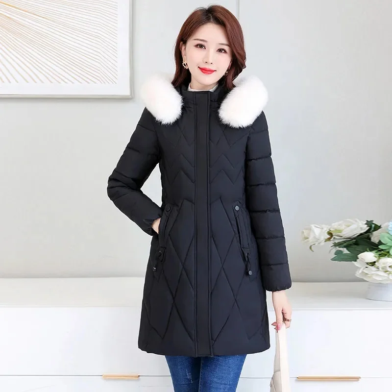 2023 New Women's Parkas Winter Jacket Fur Collar Hooded Down Cotton Jacket Coat Korean Loose Warm Thicken Snow Wear Outwear
2023 New Women's Parkas Winter Jacket Fur Collar Hooded Down Cotton Jacket Coat Korean Loose Warm Thicken Snow Wear Outwear