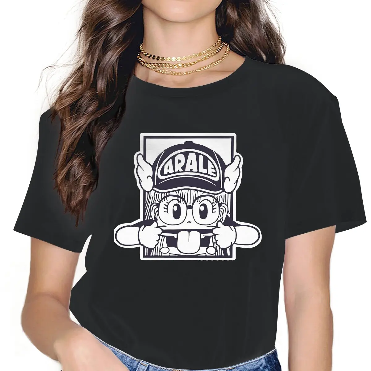 Arale Female Shirts Dr Slump Funny Comics Large Vintage Women Tshirts Harajuku Casual Feminine Blusas
Arale Female Shirts Dr Slump Funny Comics Large Vintage Women Tshirts Harajuku Casual Feminine Blusas
