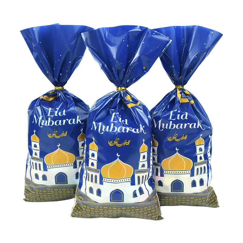 25/50pcs Eid Mubarak Gift Bags Plastic Cookie Candy Bag Ramadan Kareem Decor 2023 Islamic Muslim Party Supplies Eid Al-fitr Gift 
25/50pcs Eid Mubarak Gift Bags Plastic Cookie Candy Bag Ramadan Kareem Decor 2023 Islamic Muslim Party Supplies Eid Al-fitr Gift