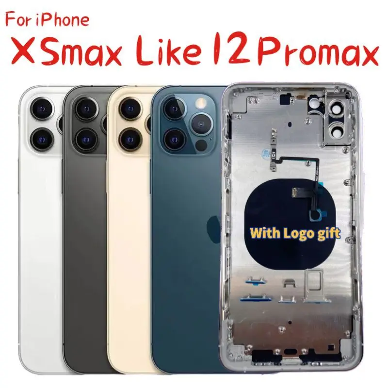 For iPhone DIY housing Xsmax UP TO 12Promax Back Cover Assembly xsmax Like 12Promax Housing for iphone xs max housing to 12Pro
For iPhone DIY housing Xsmax UP TO 12Promax Back Cover Assembly xsmax Like 12Promax Housing for iphone xs max housing to 12Pro