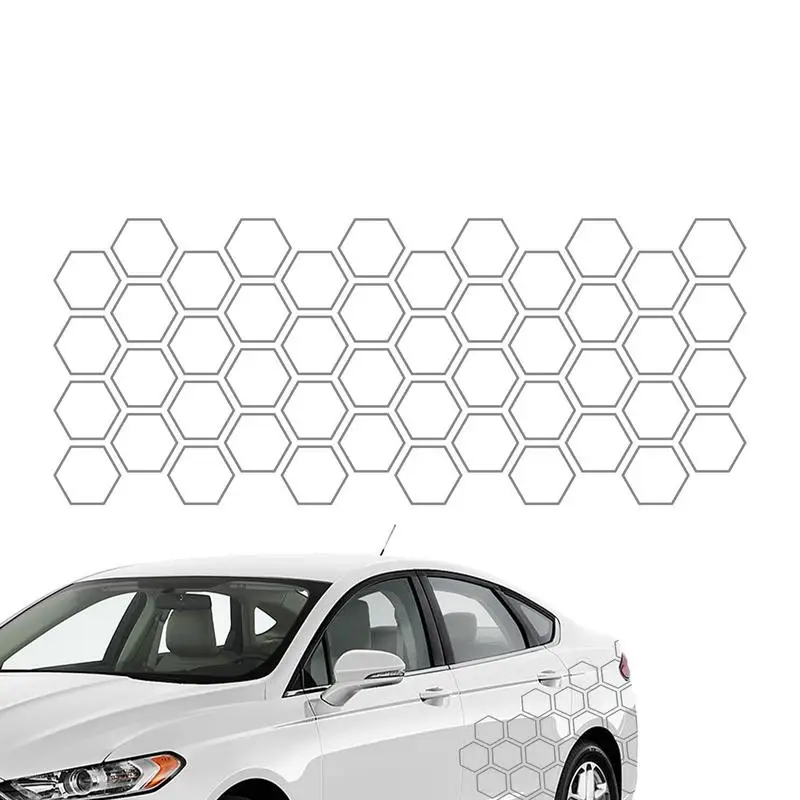 

Honeycomb Stickers for Car | Car Full Wrap Sticker Geometric Pattern Cute Bees Decal | Self-Adhesive 50*200cm/19.68*78.74in Car