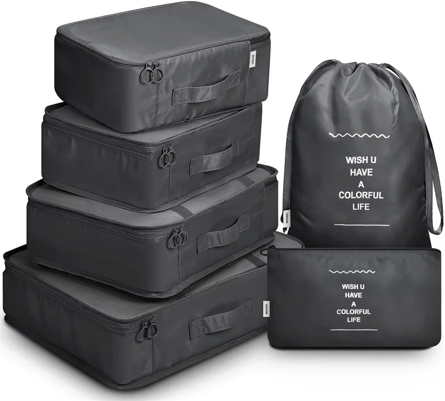 6 PCS Travel Storage Bag Set Travel Organizer Bag Case Shoes Packing Cube Bag for Clothes Wardrobe Suitcase Pouch Tidy Organizer 
6 PCS Travel Storage Bag Set Travel Organizer Bag Case Shoes Packing Cube Bag for Clothes Wardrobe Suitcase Pouch Tidy Organizer
