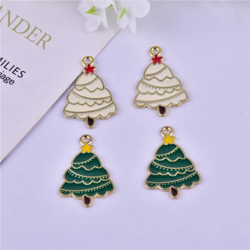 10pcs New Cute Christmas Tree Charm for Earrings Necklace Keychain DIY Jewelry Making Accessories Handmade Supply
10pcs New Cute Christmas Tree Charm for Earrings Necklace Keychain DIY Jewelry Making Accessories Handmade Supply