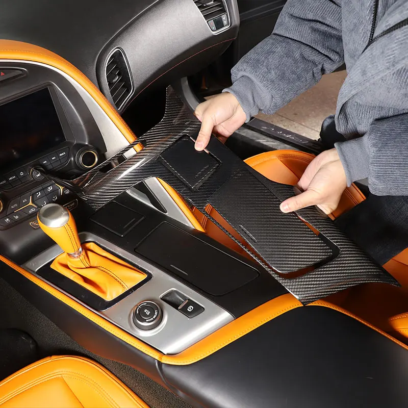 For Chevrolet Corvette C7 2014-2019 Real Carbon Fiber Car Gear Shift Panel Cover Sticker Trim sticker Auto Accessories
For Chevrolet Corvette C7 2014-2019 Real Carbon Fiber Car Gear Shift Panel Cover Sticker Trim sticker Auto Accessories