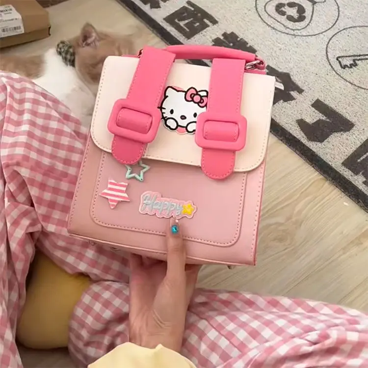 2023 New Sanrio Hello Kitty Cute Niche Contrasting Color Shoulder Bag Sweet and Cool Girl Crossbody Small Square Bag
2023 New Sanrio Hello Kitty Cute Niche Contrasting Color Shoulder Bag Sweet and Cool Girl Crossbody Small Square Bag