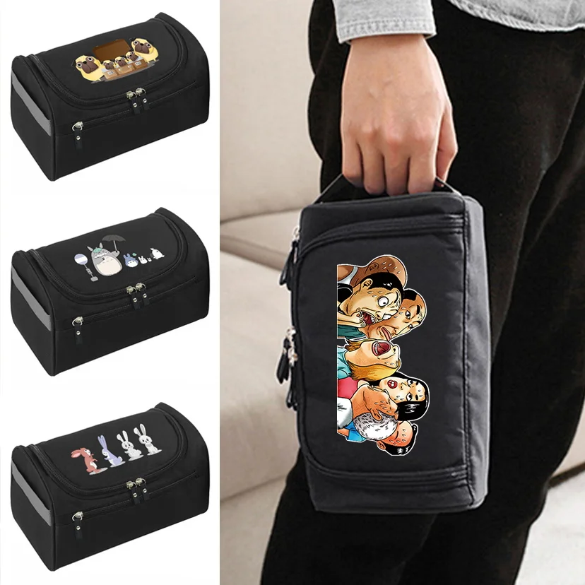 Travel Cosmetic Bag Zipper Functional Hanging Makeup Case Men Necessaries Organizer Storage Pouch Cartoon Pattern Wash Bag
Travel Cosmetic Bag Zipper Functional Hanging Makeup Case Men Necessaries Organizer Storage Pouch Cartoon Pattern Wash Bag
