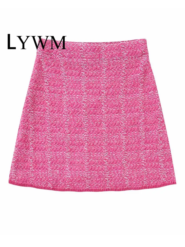 Женская модная текстурная мини-юбка LYWM, винтажные женские шикарные юбки с высокой эластичной талией, женские наряды
Женская модная текстурная мини-юбка LYWM, винтажные женские шикарные юбки с высокой эластичной талией, женские наряды