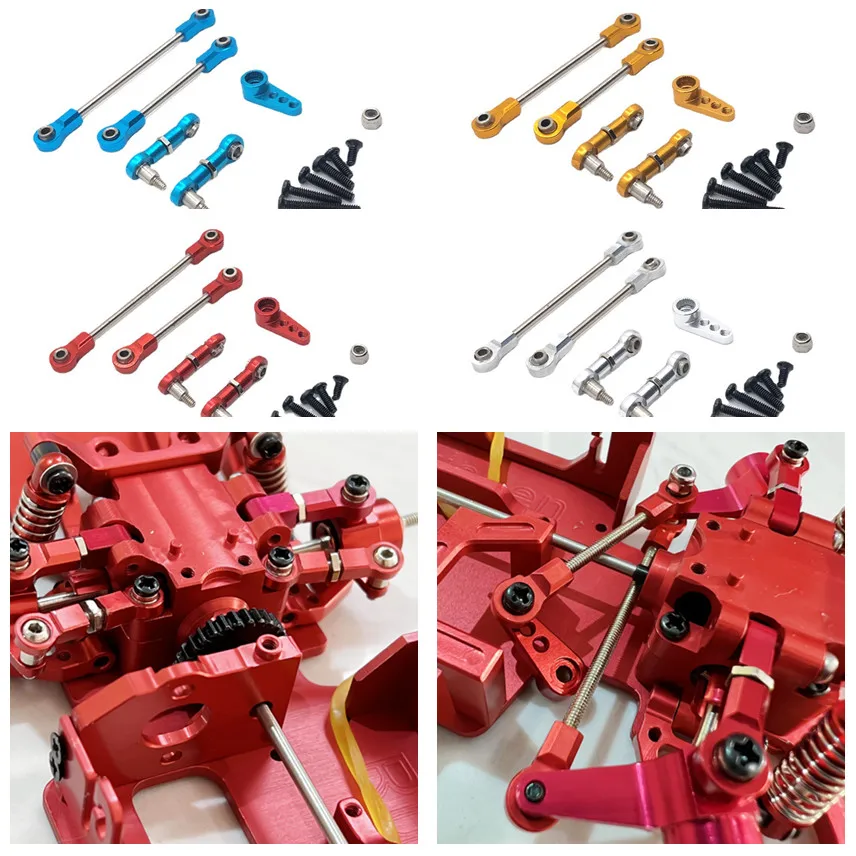 for WLtoys 284131 K969 K979 K989 K999 P929 P939 RC Car Metal Upgrade Parts, Full Car Pull Rod & Servo Arm 1 Set, 4 Colors
for WLtoys 284131 K969 K979 K989 K999 P929 P939 RC Car Metal Upgrade Parts, Full Car Pull Rod & Servo Arm 1 Set, 4 Colors