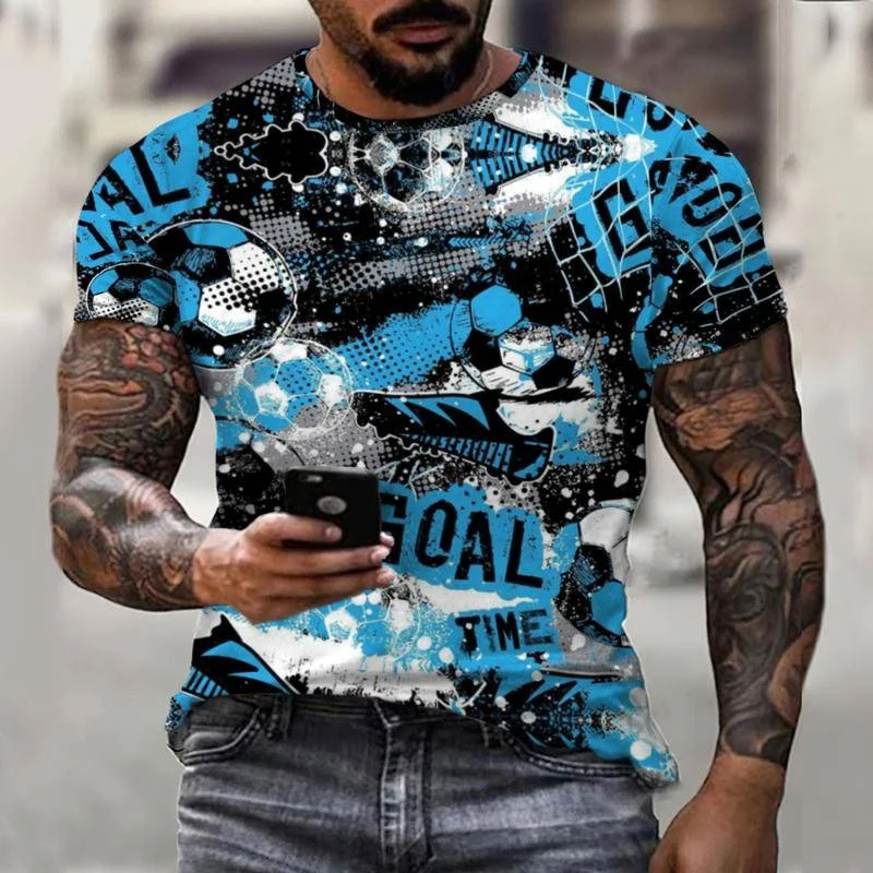 Hip Hop Fun Football Graffiti Fashion Men's New Summer Men's T-Shirt Short Sleeve Casual Sports Upper Streetwear O Neck
Hip Hop Fun Football Graffiti Fashion Men's New Summer Men's T-Shirt Short Sleeve Casual Sports Upper Streetwear O Neck