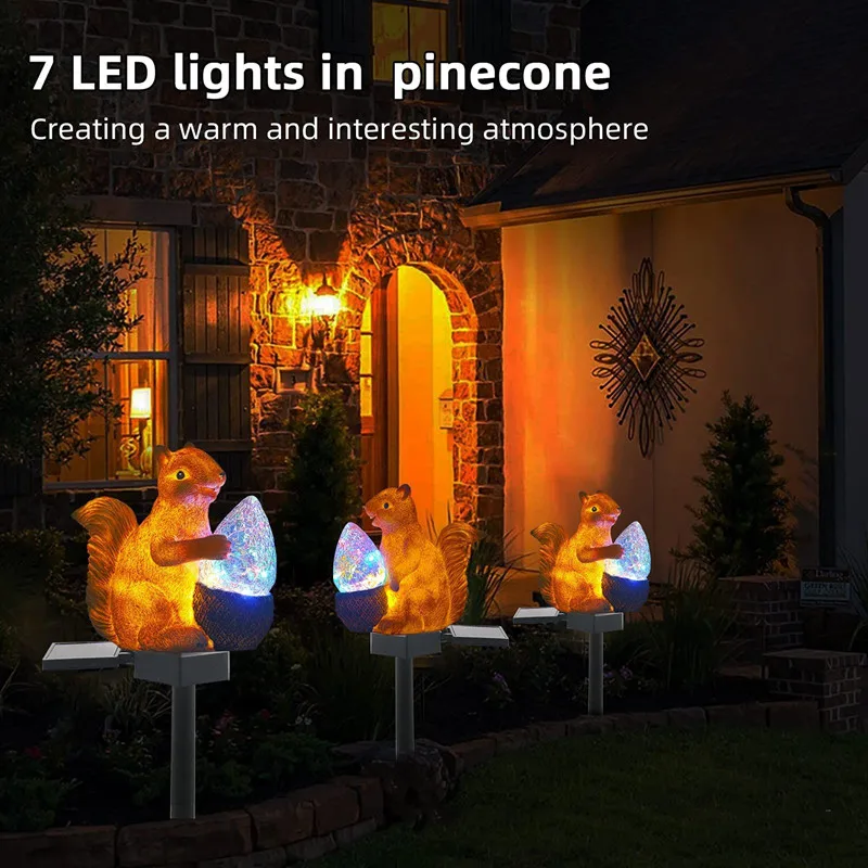 Solar Owl Squirrel Garden Light Outdoor LED Lawn Lamp for Garden Yard Decoration Waterproof Solar Landscape Lights Lamp Post
Solar Owl Squirrel Garden Light Outdoor LED Lawn Lamp for Garden Yard Decoration Waterproof Solar Landscape Lights Lamp Post