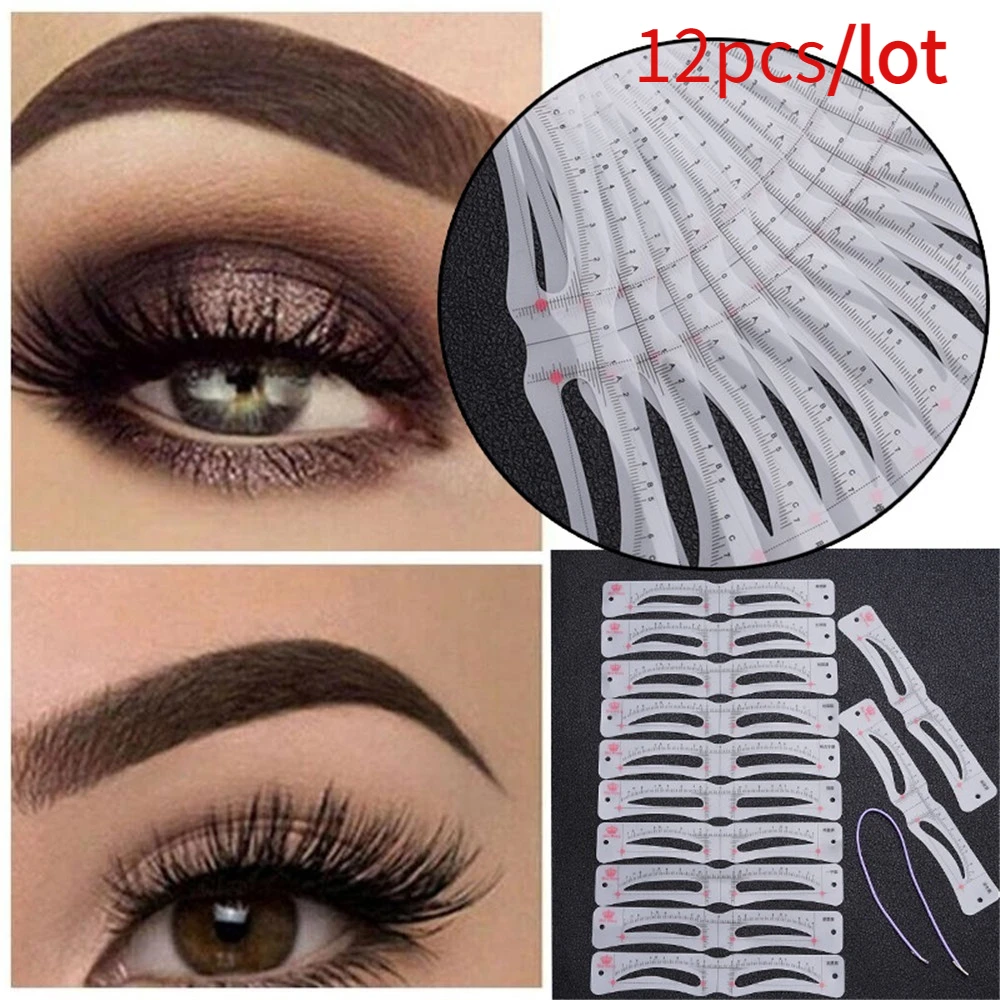 New Fixable Eyebrow Stencil Grooming Shaper Template Set Reusable Stickers Make Up Cosmetic Tools for Eye Brow Stamp Pen Pencil
New Fixable Eyebrow Stencil Grooming Shaper Template Set Reusable Stickers Make Up Cosmetic Tools for Eye Brow Stamp Pen Pencil