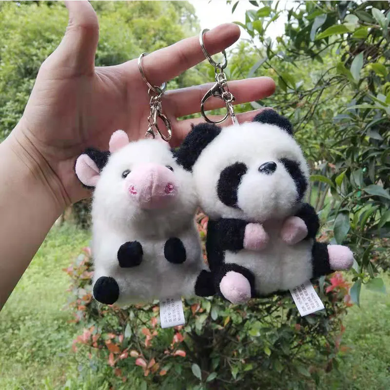 Cute cow panda plush toy cartoon bag pendant doll doll creative small gift key chain
Cute cow panda plush toy cartoon bag pendant doll doll creative small gift key chain