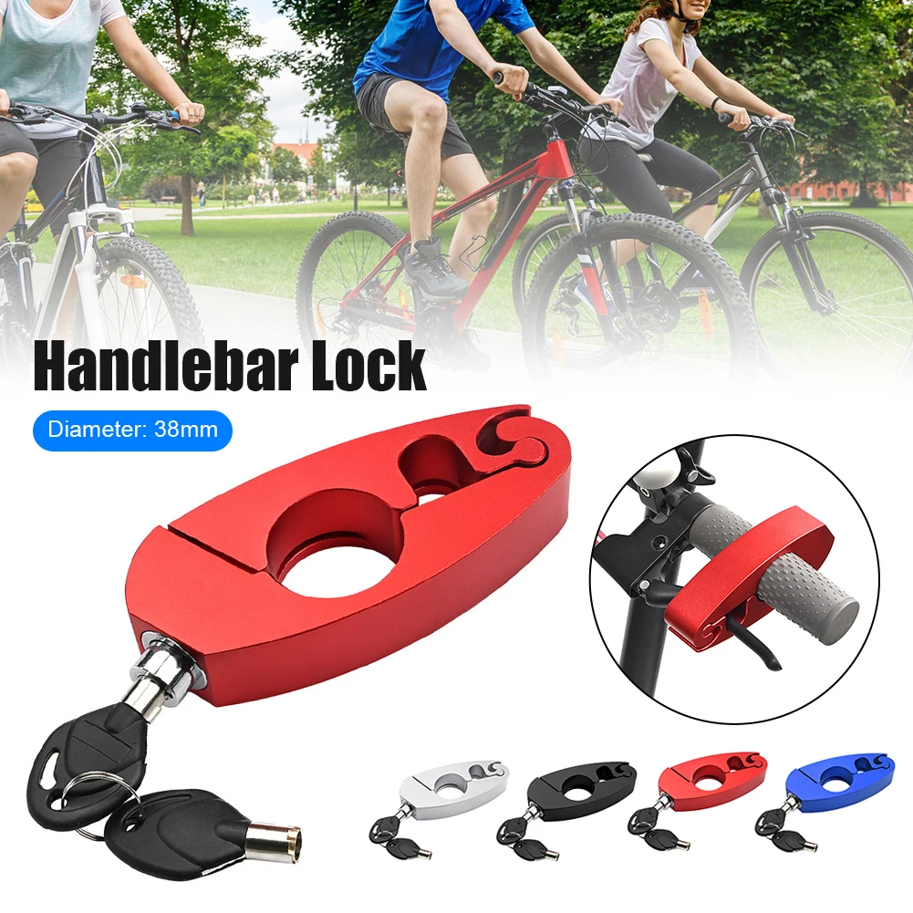 Electric Scooter Handlebar Lock Aluminum Alloy Anti-Theft Handlebar Grip Motorcycle Lock Protection Brake Lever Lock with 2 Keys
Electric Scooter Handlebar Lock Aluminum Alloy Anti-Theft Handlebar Grip Motorcycle Lock Protection Brake Lever Lock with 2 Keys