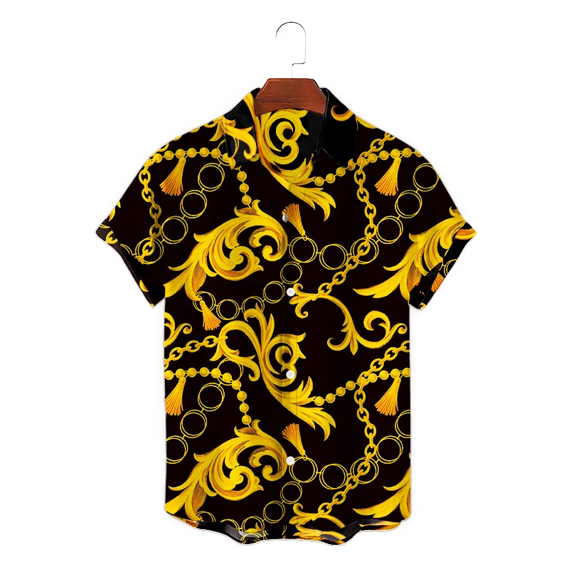Shirt Men's Short Sleeve Luxury Printed Hawaiian Style Casual Loose Printed Shirt Men's Loose Summer Beach Shirt Top
Shirt Men's Short Sleeve Luxury Printed Hawaiian Style Casual Loose Printed Shirt Men's Loose Summer Beach Shirt Top