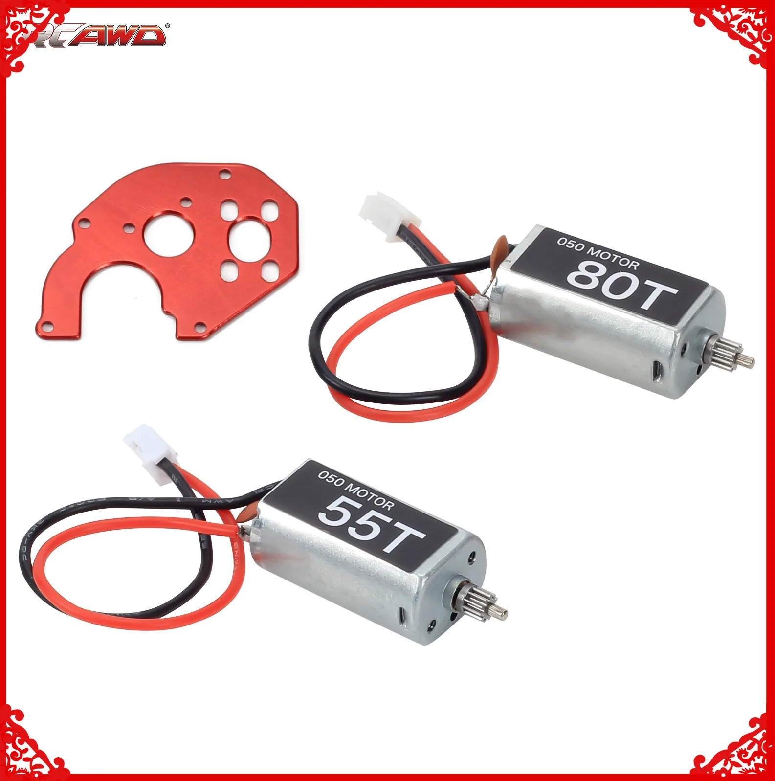 050 size upgraded carbon brushed 55T motor and 80T motor with 11T steel pinion gear and alloy motor mount for 1-24 upgrade part
050 size upgraded carbon brushed 55T motor and 80T motor with 11T steel pinion gear and alloy motor mount for 1-24 upgrade part