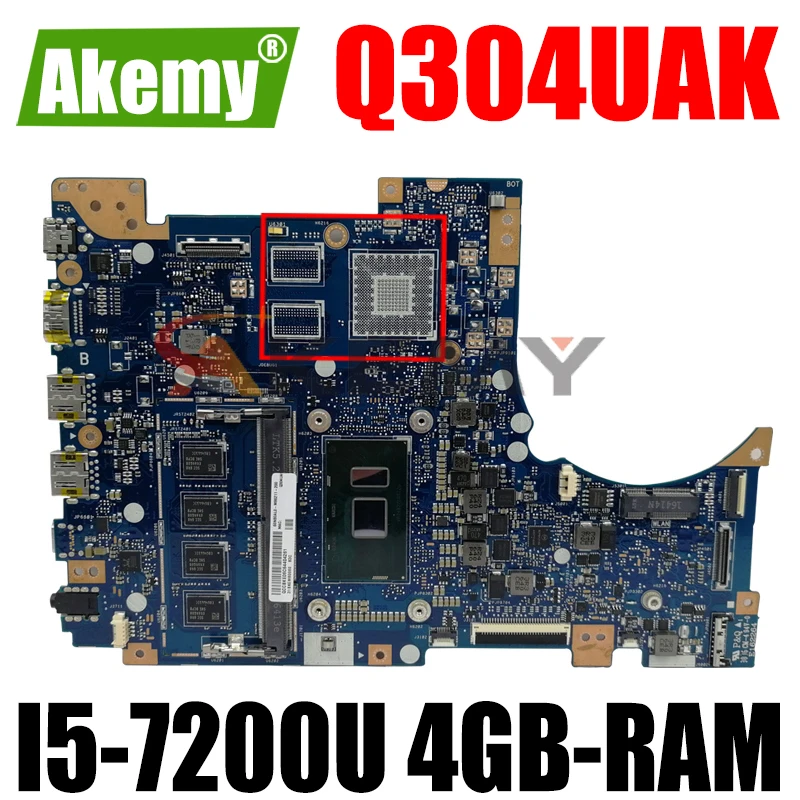 Akemy Q304UAK mainboard For Asus Q304U Q304UA Q304 laptop motherboard mainboard Tested Ok I5-7200U CPU 4GB-RAM
Akemy Q304UAK mainboard For Asus Q304U Q304UA Q304 laptop motherboard mainboard Tested Ok I5-7200U CPU 4GB-RAM