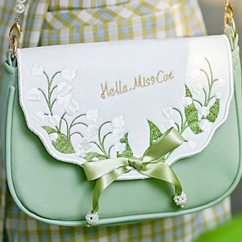 MBTI Mori Girl роскошная сумка через плечо с ландышом из долины, Женская Летняя мода 2023, темпераментная Повседневная сумка через плечо
MBTI Mori Girl роскошная сумка через плечо с ландышом из долины, Женская Летняя мода 2023, темпераментная Повседневная сумка через плечо