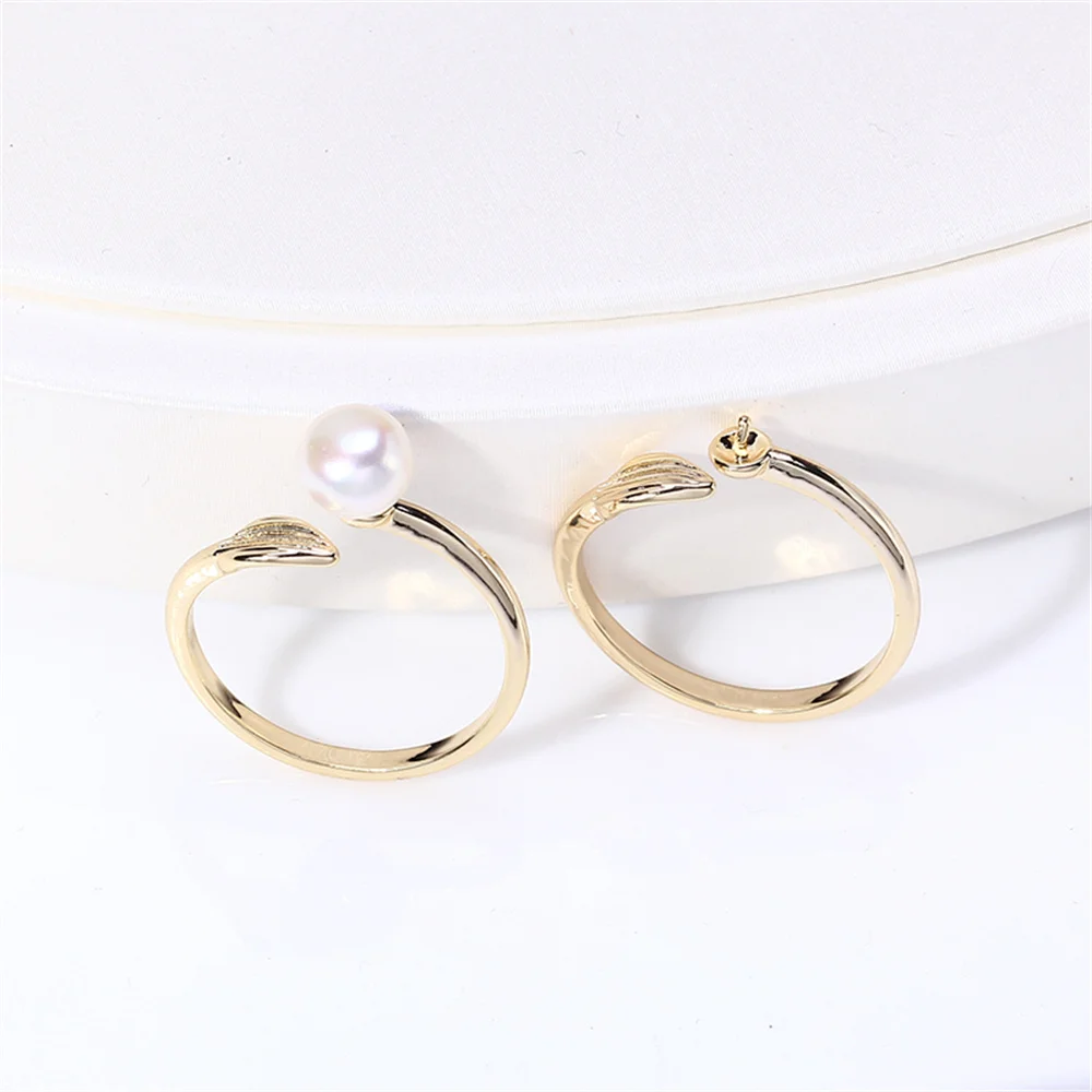14k gold plating color preservation simple pearl ring opening adjustable DIY accessories
14k gold plating color preservation simple pearl ring opening adjustable DIY accessories