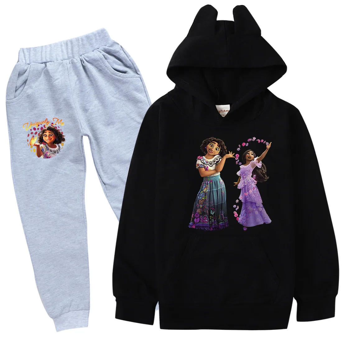 2022 Encanto Cartoon Print Soft and Cute Boys Girls Cat Ears Spring Autumn Long Sleeve Hoodie + Pants Set 2-15Y
2022 Encanto Cartoon Print Soft and Cute Boys Girls Cat Ears Spring Autumn Long Sleeve Hoodie + Pants Set 2-15Y