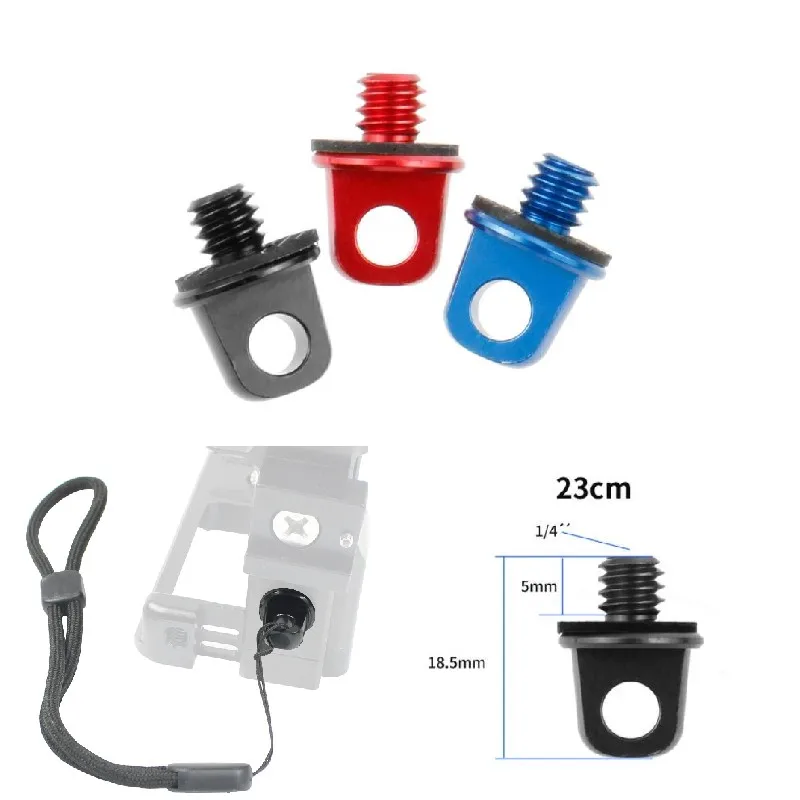 1/4 Inch Handle Camera Screw 1/4" D Ring Adapter w 15cm Adjustable Hand Wristband Lanyard Strap Sling for Tripod Photo Studio
1/4 Inch Handle Camera Screw 1/4" D Ring Adapter w 15cm Adjustable Hand Wristband Lanyard Strap Sling for Tripod Photo Studio