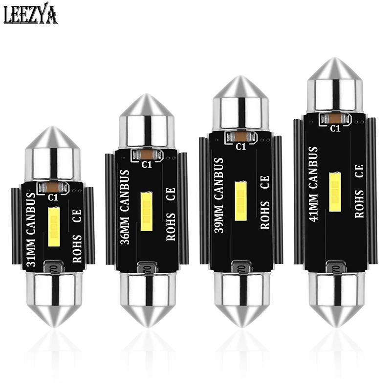 2Pcs C5W Festoon LED C10W Bulb 1860 Chip 31mm 36mm 39mm 41mm Canbus No Error Car Interior Light Dome Reading License Plate Lamp
2Pcs C5W Festoon LED C10W Bulb 1860 Chip 31mm 36mm 39mm 41mm Canbus No Error Car Interior Light Dome Reading License Plate Lamp