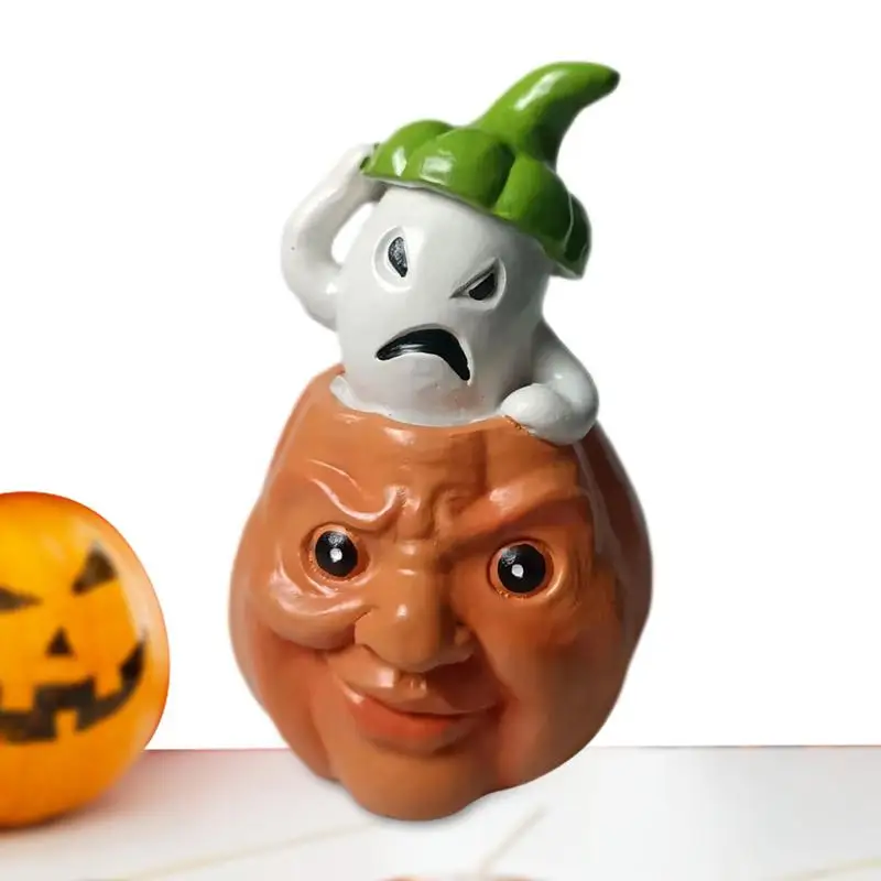 Поддельные тыквы, фигурки тыквы на Хэллоуин с призраком, жнец, жуткое лицо человека, полимерные украшения для столов, камина, книжная полка
Поддельные тыквы, фигурки тыквы на Хэллоуин с призраком, жнец, жуткое лицо человека, полимерные украшения для столов, камина, книжная полка