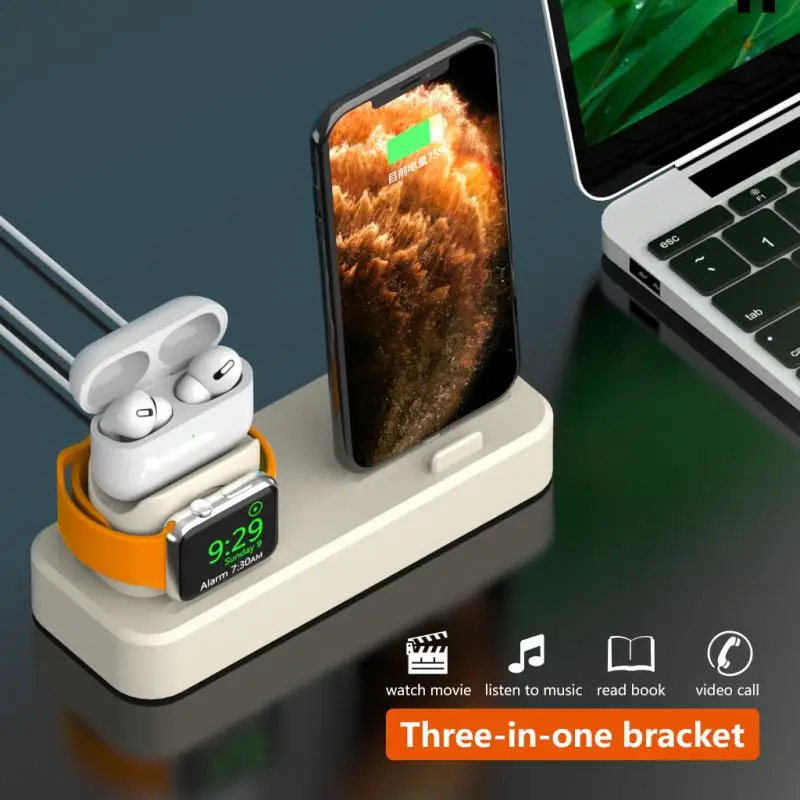 Watch Bracket Three-in-one Desktop Stand Multifunctional Creative Charging Stand Mobile Accessories New Universal Holder Durable
Watch Bracket Three-in-one Desktop Stand Multifunctional Creative Charging Stand Mobile Accessories New Universal Holder Durable