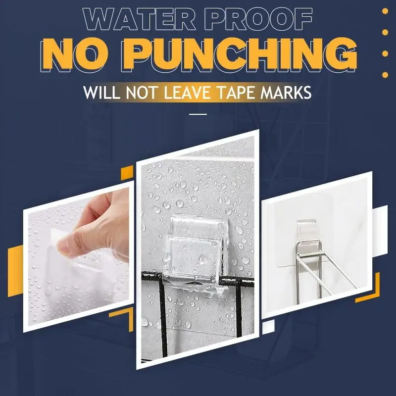 10pcs/set Strong Adhesive Seamless Sticky Wall Hook Hole-Free Nail Hook Wall Hanging Device Non Marking Fixed Clip Kit
10pcs/set Strong Adhesive Seamless Sticky Wall Hook Hole-Free Nail Hook Wall Hanging Device Non Marking Fixed Clip Kit