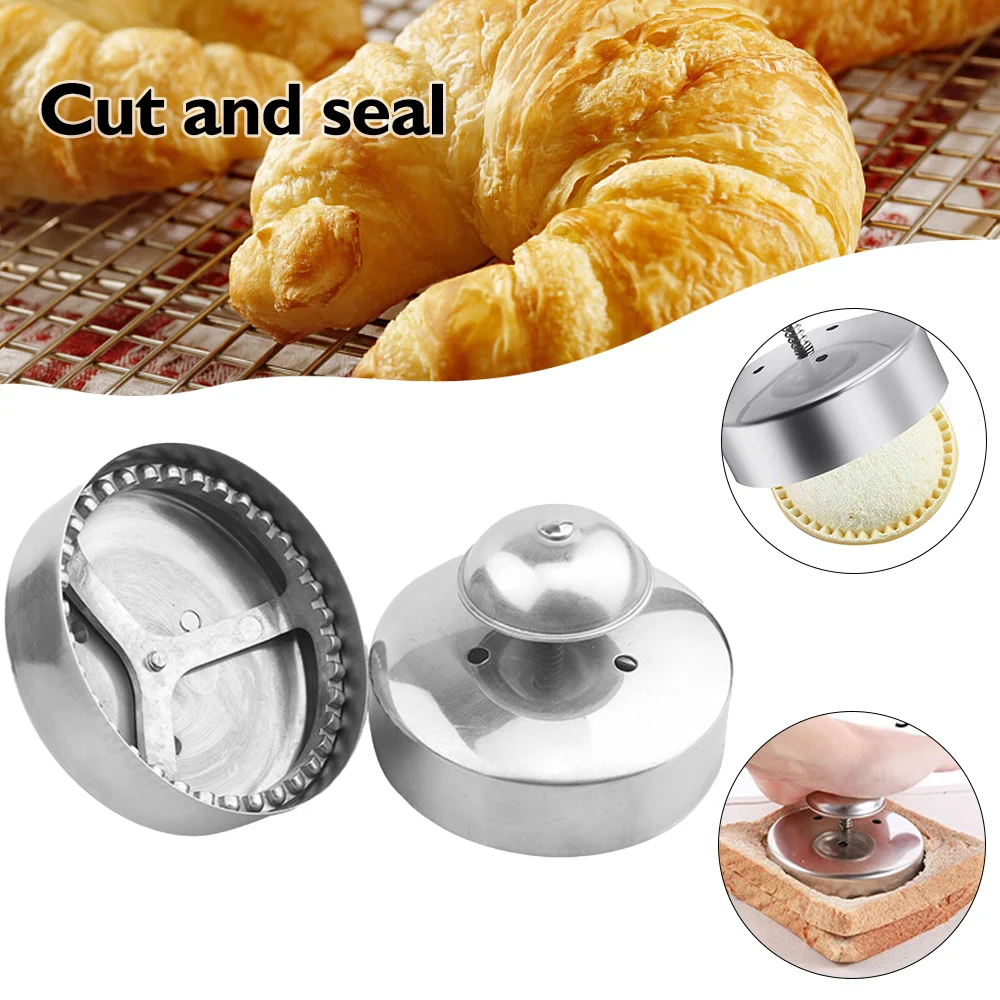 Sandwich Cutter and Sealer Stainless Steel Biscuit Dumpling Crust Stamper for Home Office School Round Dishwasher-Safe
Sandwich Cutter and Sealer Stainless Steel Biscuit Dumpling Crust Stamper for Home Office School Round Dishwasher-Safe