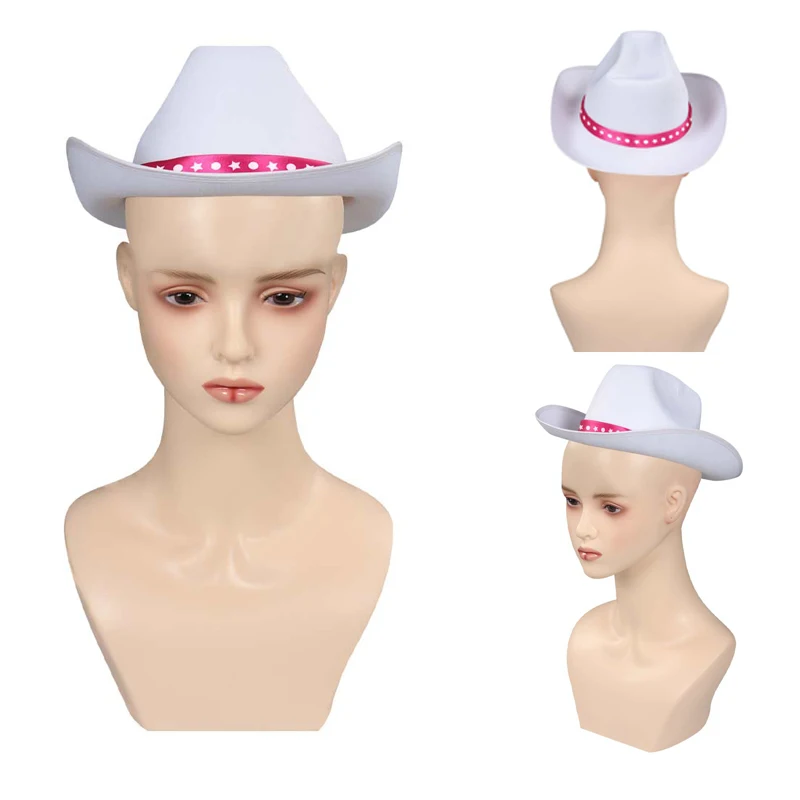Movie Barbier Margot Cosplay Kids Cowboy Hat Costume Props Little Girls Fashion Cap Halloween Carnival Party Suit Accessories
Movie Barbier Margot Cosplay Kids Cowboy Hat Costume Props Little Girls Fashion Cap Halloween Carnival Party Suit Accessories