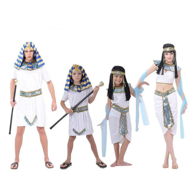 Children White Egyptian Pharaoh Cleopatra Adult Costumes Cosplay Girl Costume Egypt Princess Prince Family Party Dress
Children White Egyptian Pharaoh Cleopatra Adult Costumes Cosplay Girl Costume Egypt Princess Prince Family Party Dress