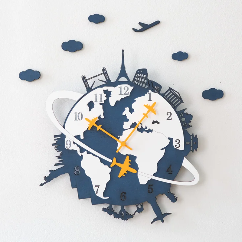 Modern World Map Wall Clock Wood Creative Decorative Silent Wall Clocks Large Wall Clock for Living Room Home Decoration C5T102
Modern World Map Wall Clock Wood Creative Decorative Silent Wall Clocks Large Wall Clock for Living Room Home Decoration C5T102